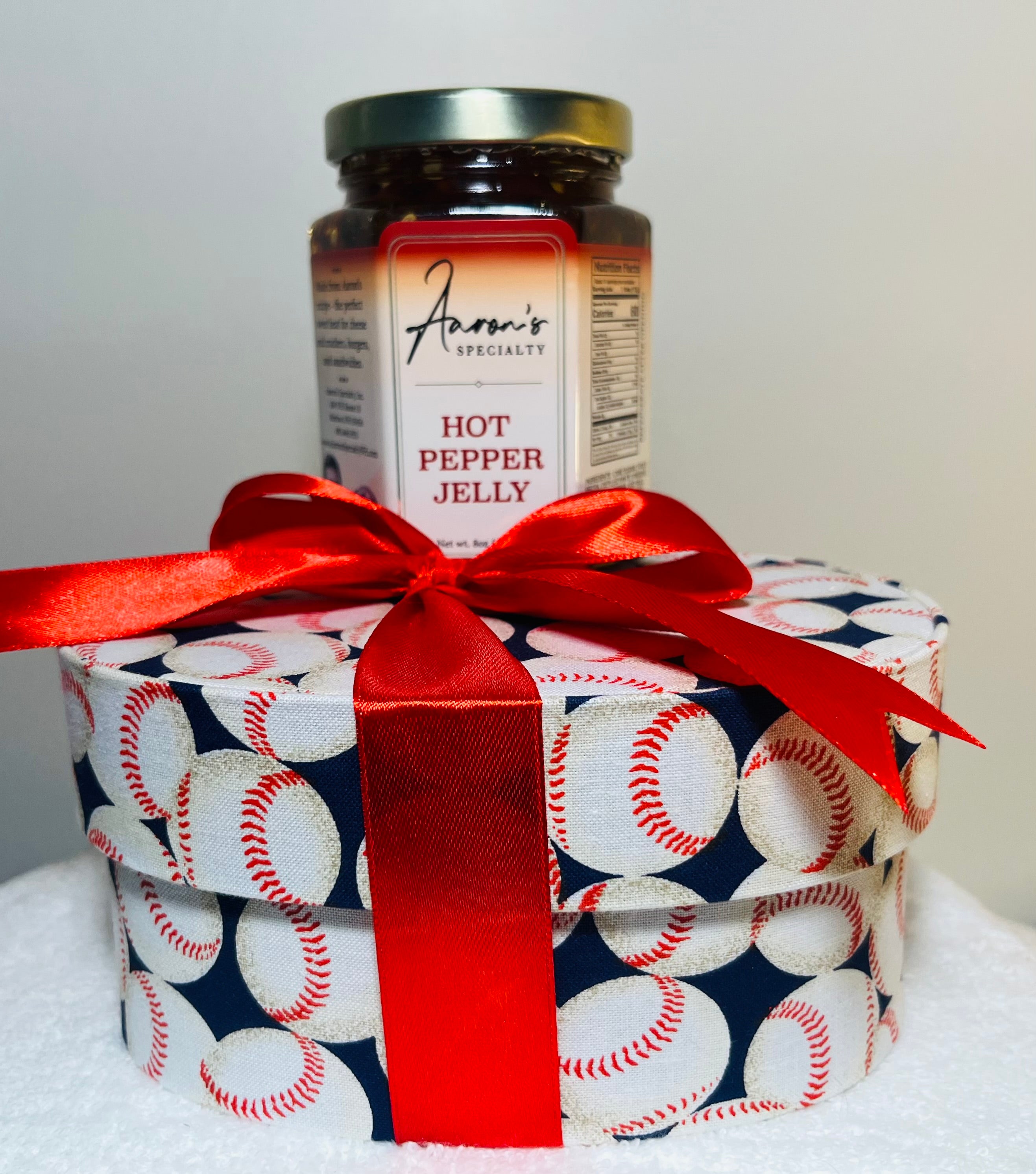 Aaron’s Hot Pepper Jelly Keepsake Gift Box-Baseball